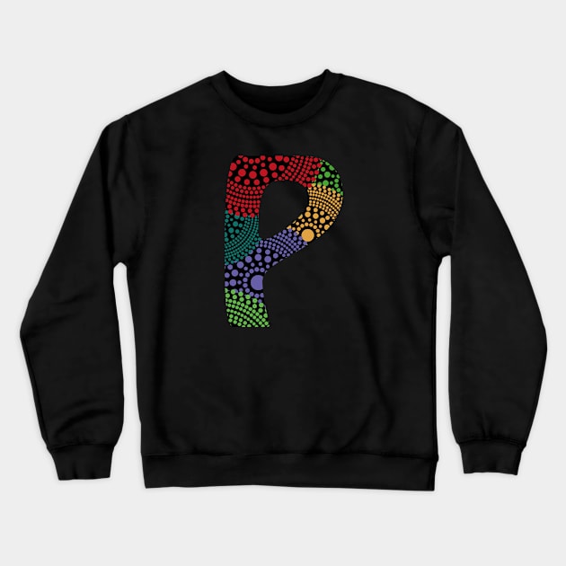 P Aboriginal Art Crewneck Sweatshirt by Food in a Can